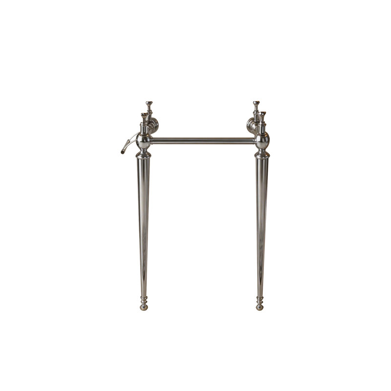 Pied de meuble-lavabo autoportant de 23 po seulement, sans lavabo, couleur argent