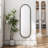 Iron Art Oval Retro Mirror, Antique Effect,Wall Hanging,Suitable For Living Room,Bedroom, Entrance-683237422