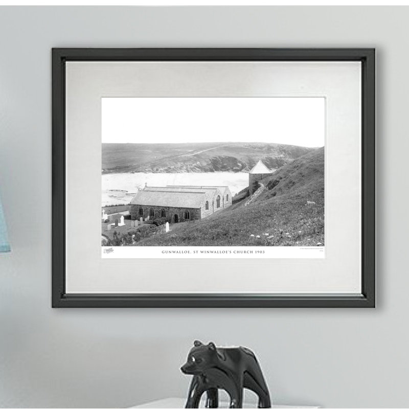 Gunwalloe, St Winwalloes Church 1903 - Single Picture Frame Print, 28cm H x 36cm W x 2.3cm D
