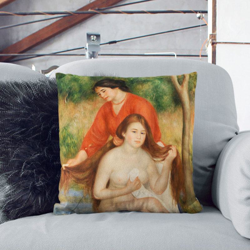 Square Cushion, 55cm H x 55cm W x 20cm D