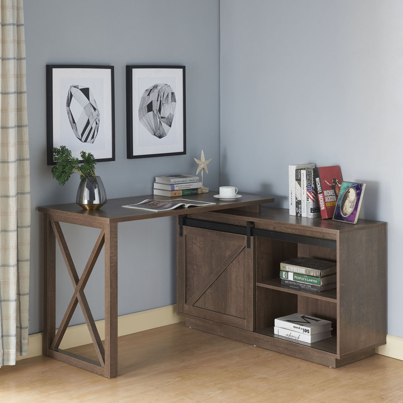 Bureau en forme de L Élisaveta, Brun