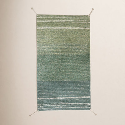 Reversible Washable Vintage Blue Area Rug