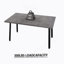 55,25 à 70,87 po, table de salle à manger moderne extensible en bois aggloméré pour 4 à 6 personnes, style industriel médiéval