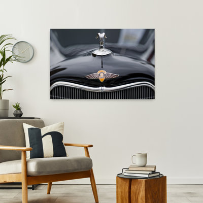 Close-up of a hood ornament of Dodge's car Culver City Los Angeles County California USA 1 Piece Wrapped Canvas Wall Art