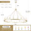 Luminaire de style campagnard rond de style campagnard à 24 lumières Yeraldine-290637767-307382027