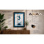 Leap Into Blue Modern - Framed Print-384748554-384748555