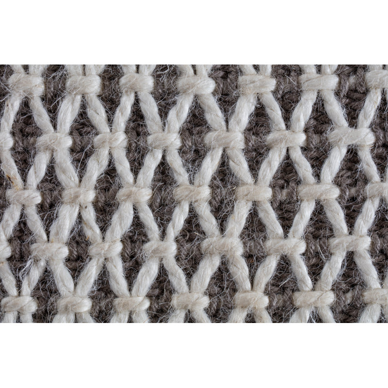 Pascal Solid Colour Hand Knotted Area Rug, Rectangle 122 x 183cm