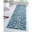 Tapis contemporain Clidy de couleur turquoise-1767781994