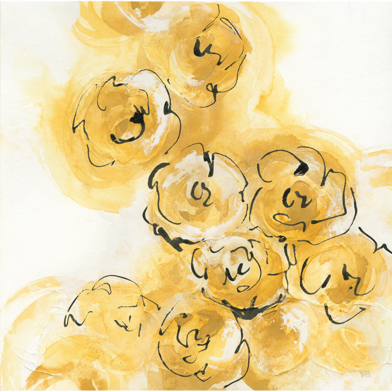 Yellow Roses Anew II by Chris Paschke - Wrapped Canvas Painting, 30cm H x 46cm W x 3.8cm D