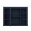 35'' X 27.5'' Medicine Cabinet, Wall-Hanging Bathroom Storage With Mirror, Modern Unit With 6 Open Shelves-1876423807