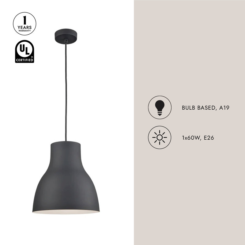 Cradle 1 - Light Pendant, Gray, 14" H x 13" W x 13" D