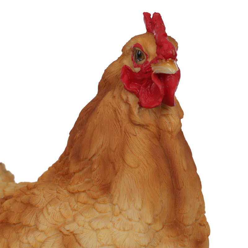 14"H Indoor/Outdoor Standing Hen Statue