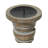 Mango Wood Handmade Decorative Light Gray Candle Holder Set