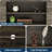 TV Stand, With Adjustable Open Shelves And Slanted Metal Legs-433129727-433129724