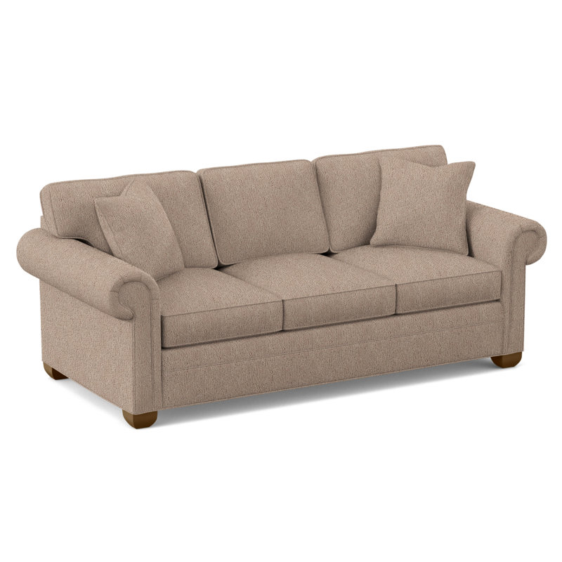 Main Street Upholstered 85'' Sleeper Sofa, Havana, Navada Mushroom