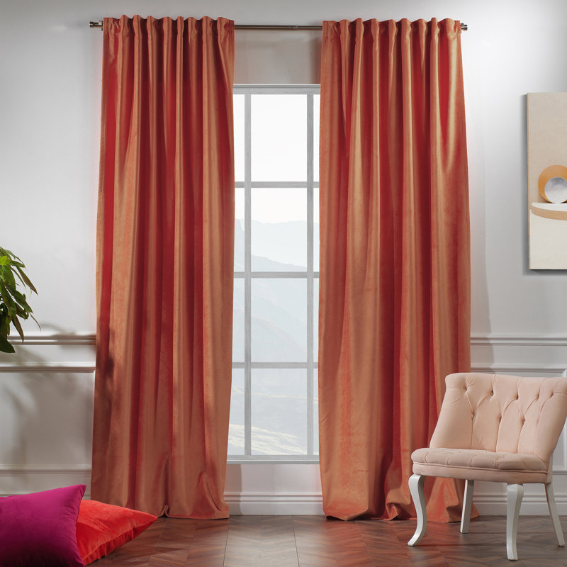 Decorative Double Panel in Matt, Extra Wide X Extra Long, L 52 po x L 120 po, 56 - orange