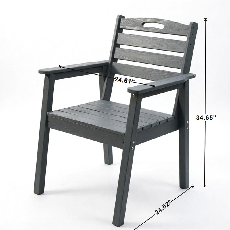 Chaise de terrasse pour l'extérieur - gris, haute densité, conception ergonomique, résistante aux intempéries, sans rouille, gris facile à assembler, qualité, résistance au soleil, sièges confortables, rouille
