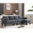 Convertible Sectional Sofa With Storage,L-Shaped Sofa,Four-Seater Sofa,Modern Linen Fabric Sectional Couches For Living Room-1587948926