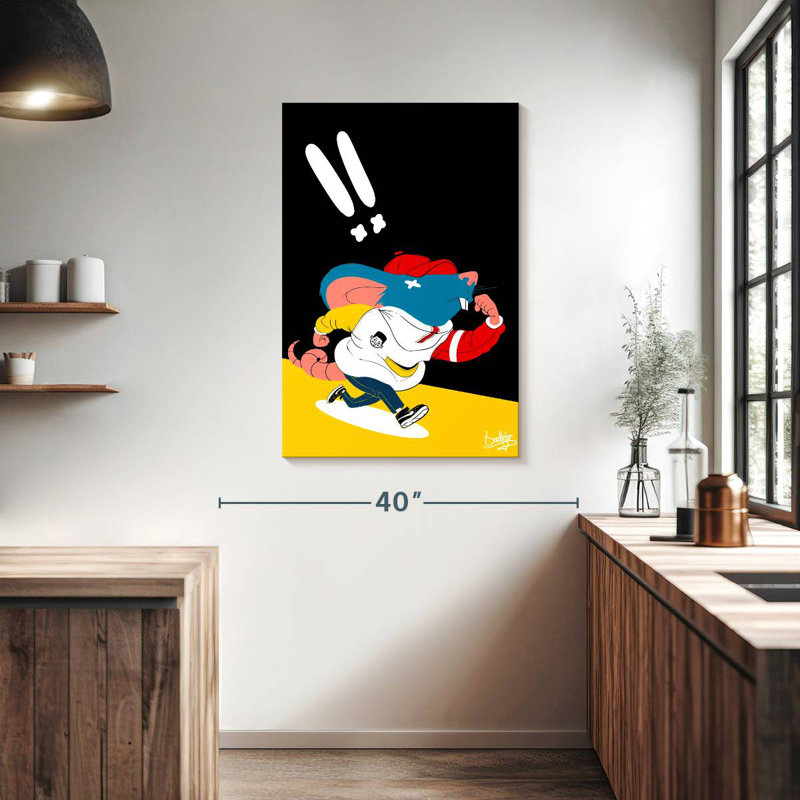 Ricky Rat, 39" H x 26" W