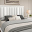 Ensemble de chambre pour très grand lit, blanc, bois argenté, ensemble 2 pièces avec table de chevet-130623261-130623265