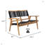 Chaise de patio 2 pièces