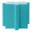 Table d'appoint, table modulaire à bord convexe Mgo - acheter simple ou combiner pour des aménagements personnalisés, intérieur et extérieur, couleur bleu clair-1603633482