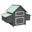 Brashear Chicken Coop 150x96x110 cm Solid Firwood-64837138