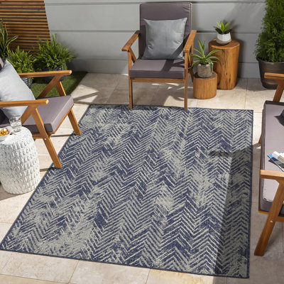 Tapis intérieur / extérieur bleu Sunshine