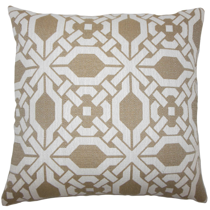 Coussin de jeté géométrique rafer, H 18 po x l 18 po x P 5 po