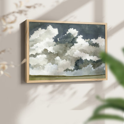 Vast Neutral Sky III -Framed Print - Restickable