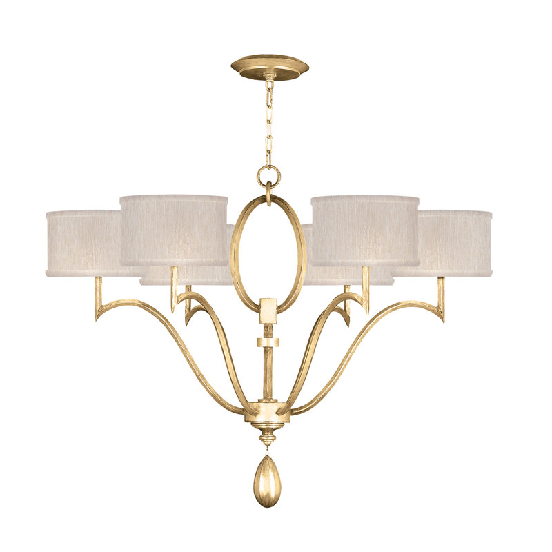 Allegretto 6 - Light Chandelier, Gold, Beige