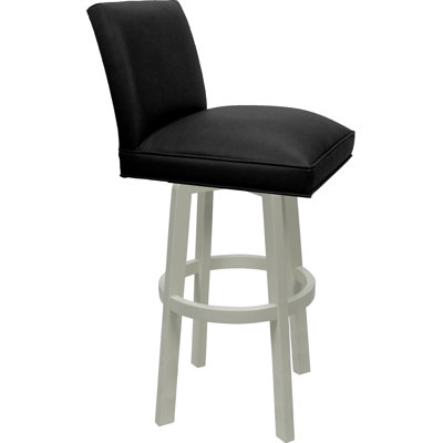 Tabouret de comptoir pivotant en bois - siège d'une hauteur de 26 po