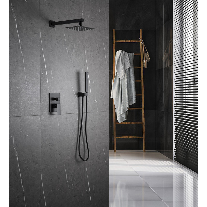 Valorie Dual Shower Head, Matte Black