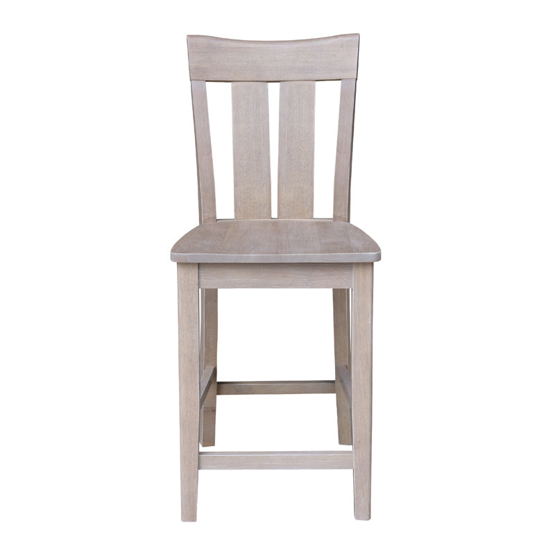 Tabouret de bar à hauteur de comptoir Hermelinda, Taupe-gris délavé