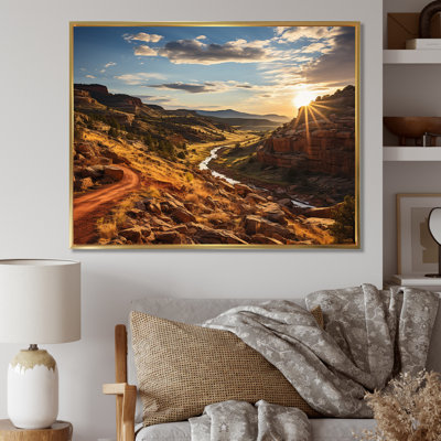 Sunset In New Mexico Landscape II - Landscapes Wall Art Living Room