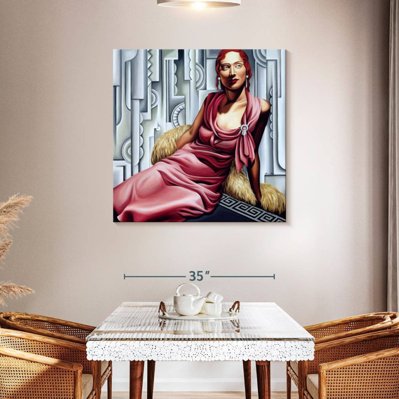 Leisha La Vie En Rose 2002, 39" H x 39" W