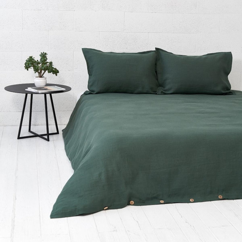 Solid Colour Duvet Cover Set with Pillowcases, Single Duvet Cover + 1 Pillowcase