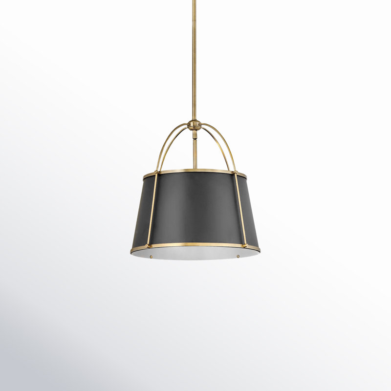 Clarke Medium Pendant, Warm Brass