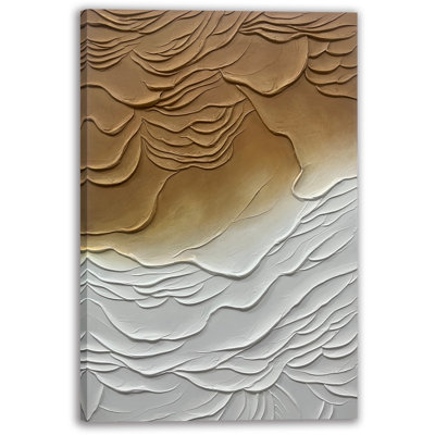 «Desert Waves», art texturé sur toile tendue