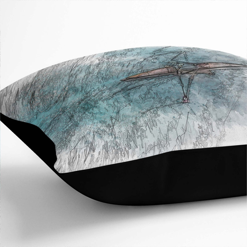 Square Cushion, 40cm H x 40cm W x 15cm D, Black