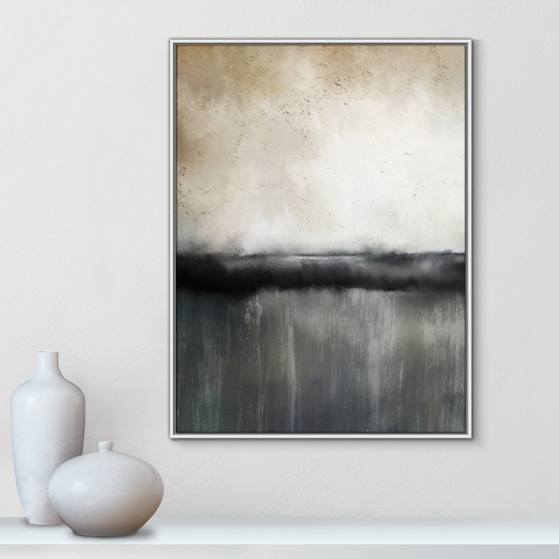 Sunset by Kimberly Allen, White Framed Canvas, 41.5" H x 31.5" W x 2" D