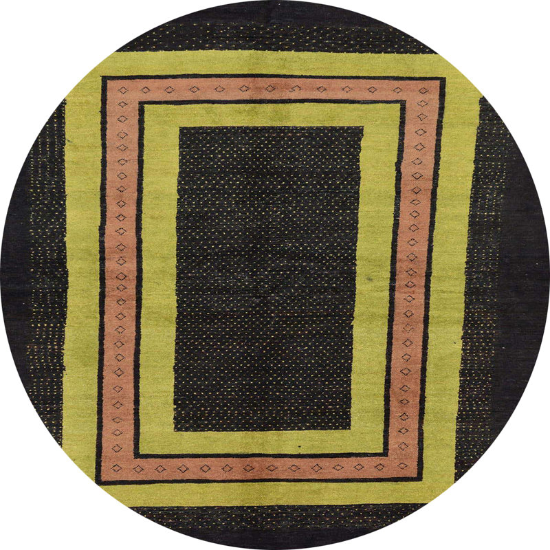 Abstract Indoor Rug, Round 8'