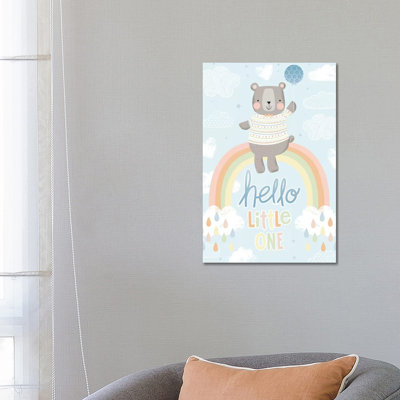 Baby's Balloon Adventure I 1 Piece Wrapped Canvas Wall Art