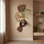 Art mural Mid-Century moderne en grès avec verdure hydroponique - décor de vestibule-396789955