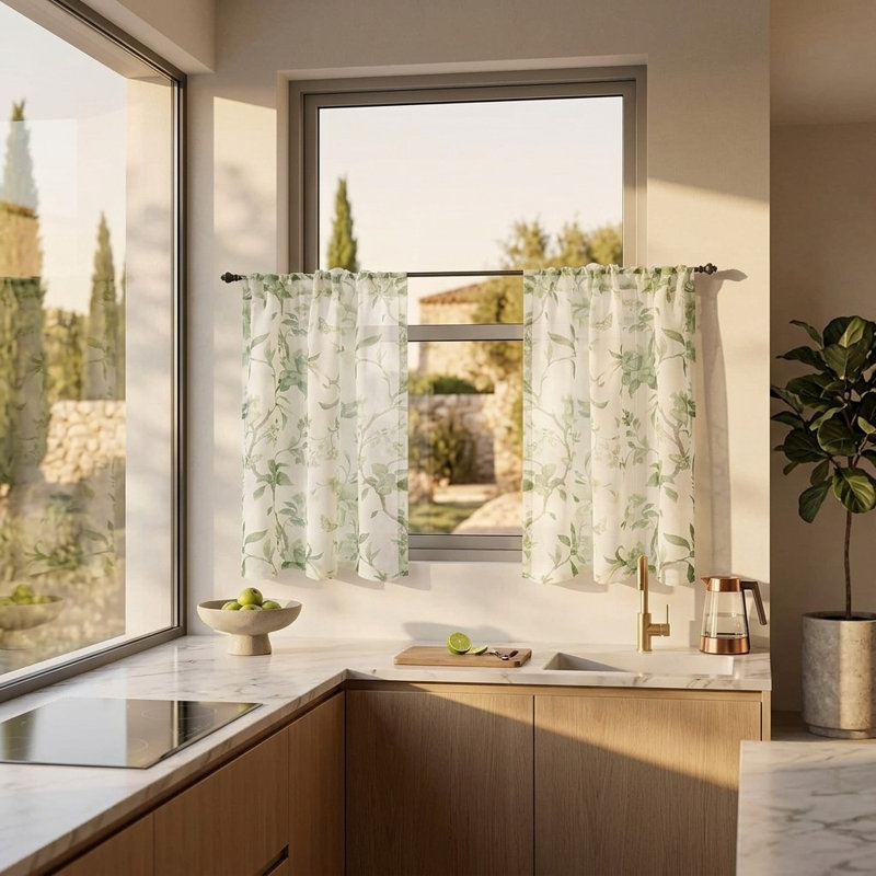 Floral Kitchen Curtain Kitchen Pelmet