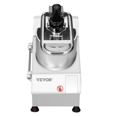Food Processor and Vegetable Chopper, 2 Feeding Holes Food-Grade Stainless Steel Food Processor Chopper with Detachable 6 Blades, 3mm/5mm/7mm/10mm Shredder, 2mm/4mm Slicer, for Vegetables, Fruit