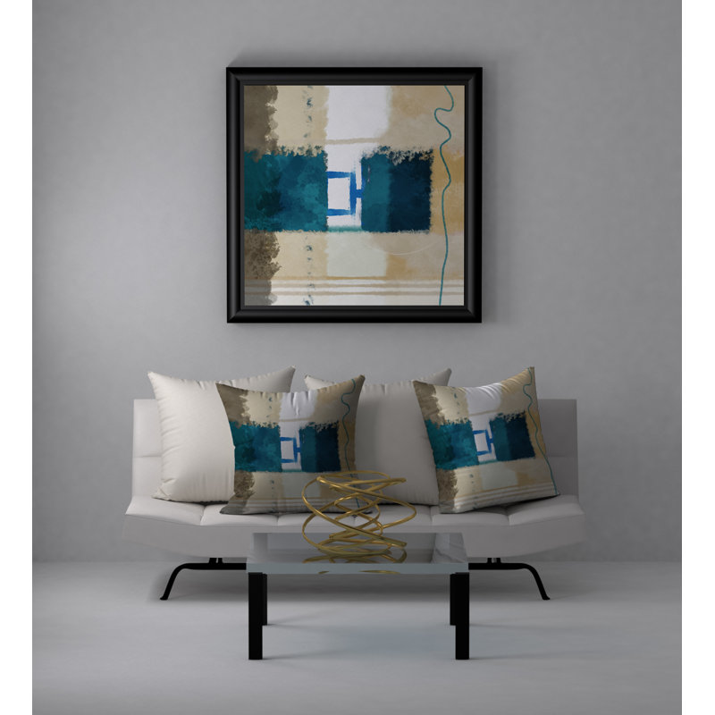 Coussin décoratif carré radiant Fizz, 18 po x 18 po