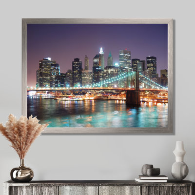 Photographie de toile de gratte-ciel de paysage urbain de Manhattan - New York