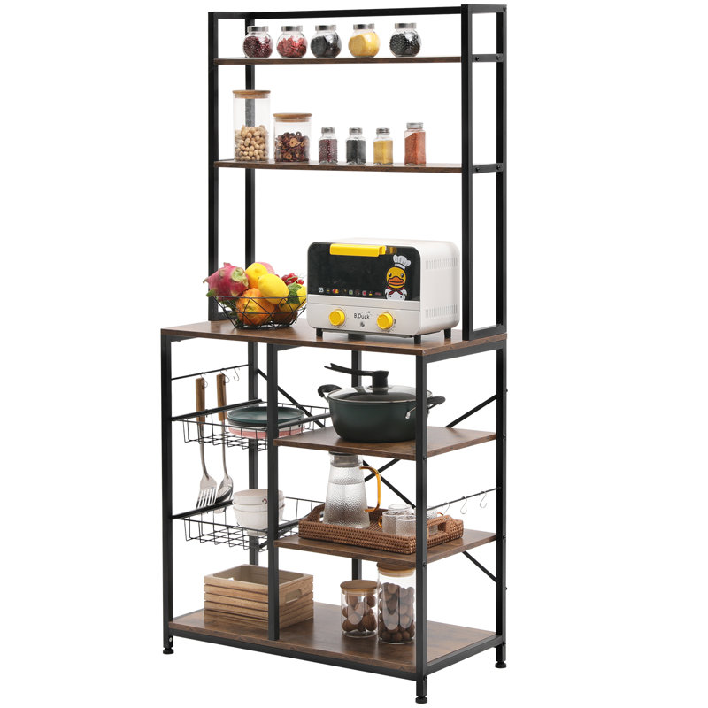 Étagère de boulanger 31,5 po standard en fer avec compatibilité micro-ondes