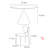 Simple fashion round dining table sets